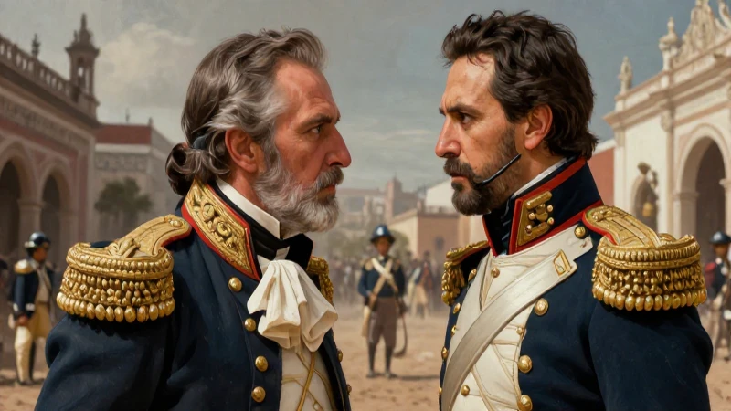 Confrontación dramática entre Napoleón III y Juárez