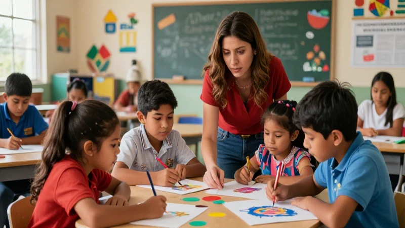 Arte vibrante en clase mexicana