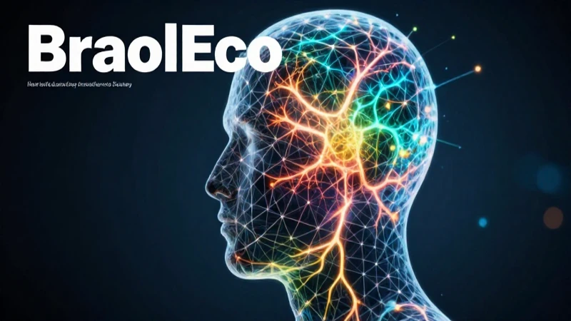 Silueta humana estilizada con red neuronal vibrante