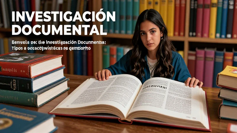 Investigación Documental: tipos, características y ejemplos 6 Investigación documental: tipos, características y ejemplos