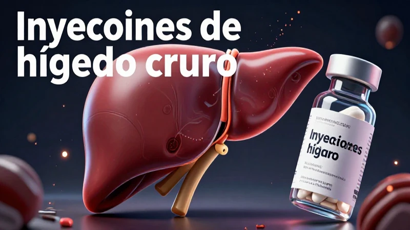 Ilustración médica detallada de hígado y suplementos
