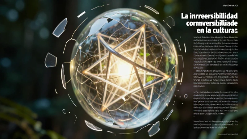 La cultura aborda el concepto de irreversibilidad