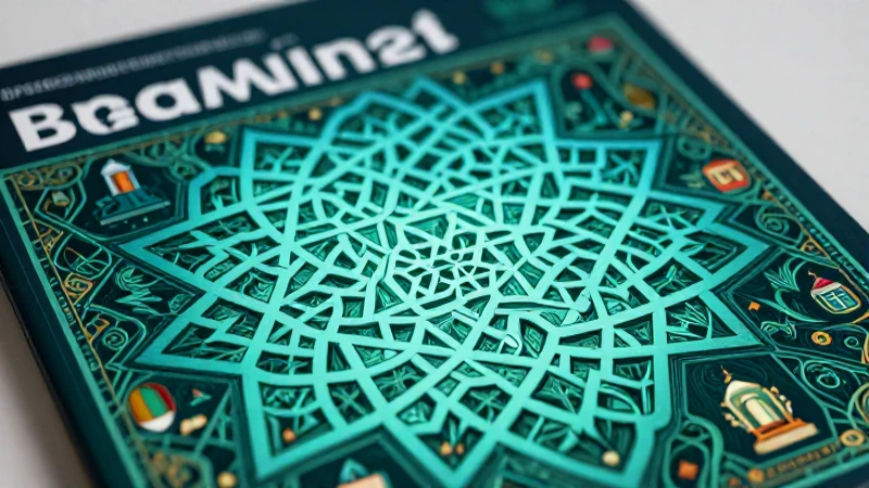 Diseño islámico premium con estilo modernizado y vibrante