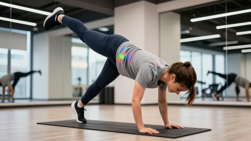 Qué es la isometría y su importancia en el desarrollo físico 5 Joven atleta en pose de estabilidad perfecta