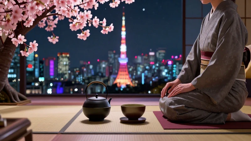 Cultura japonesa: características y esencia de Japón 10 Ceremonia de té japonesa en un Tokio moderno y vibrante