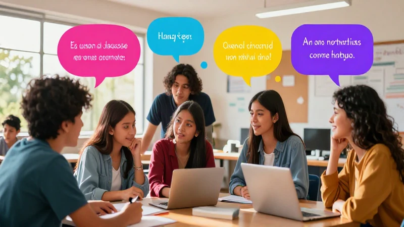 Estudiantes mexicanos aprendiendo lenguaje dinámico