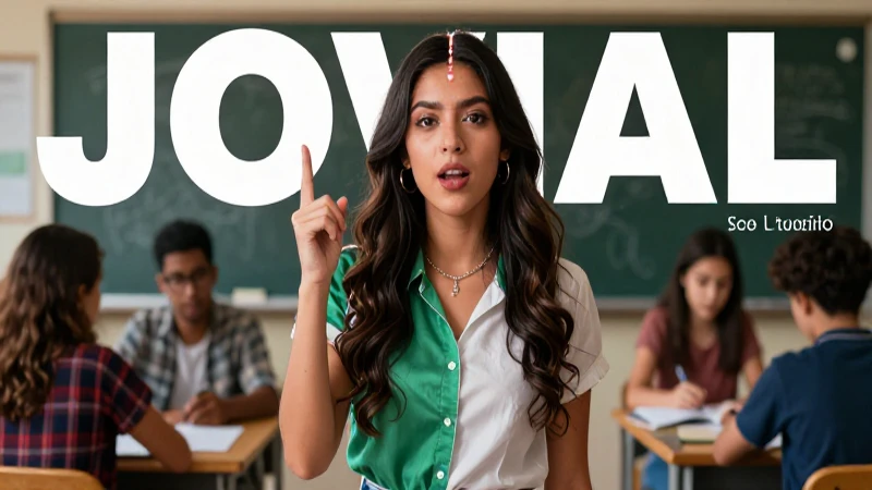 Educadora mexicana jovial con doble personalidad