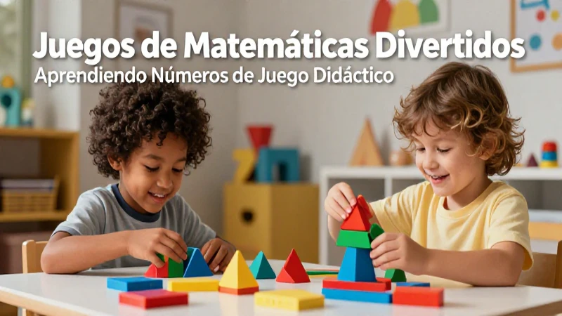Juego Didáctico: 20 Ejemplos de Juegos Didácticos Divertidos 9 Niños felices jugando con matemáticas didácticas