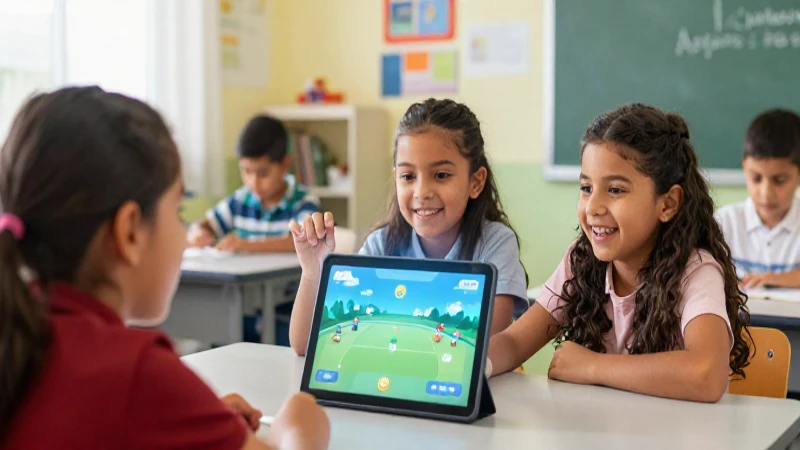 Aprende mejor con juegos interactivos: la nueva escuela mexicana 3 Niños mexicanos usan un juego holográfico interactivo