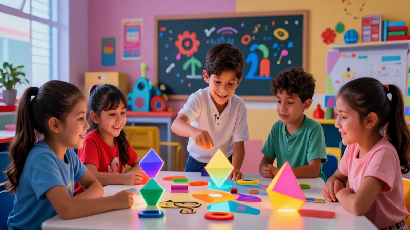 Niños mexicanos alegres aprendiendo con juegos dinámicos