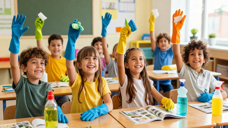 Niños diversos y felices aprendiendo
