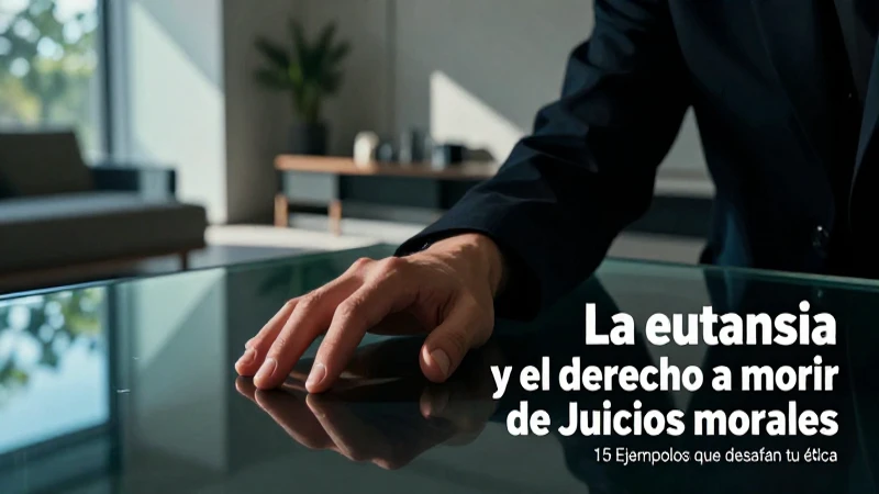 Juicios morales: 15 Ejemplos que desafían tu ética 6 Eutanasia, derecho a morir y dilemas éticos