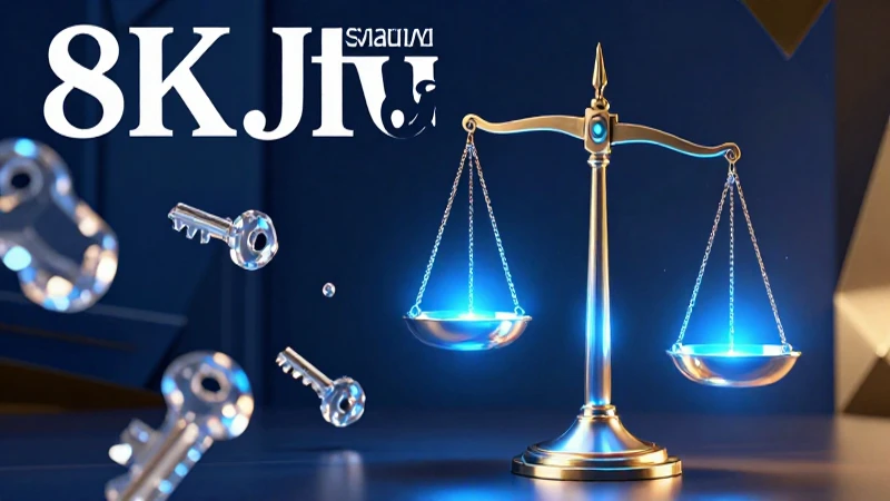 Justicia moderna y brillante con toques dorados