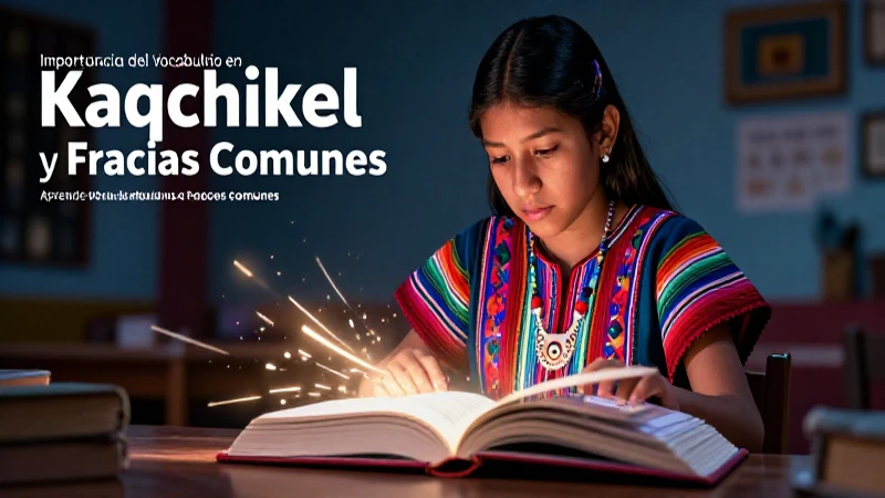 Aprender Kaqchikel: idioma y cultura indígena