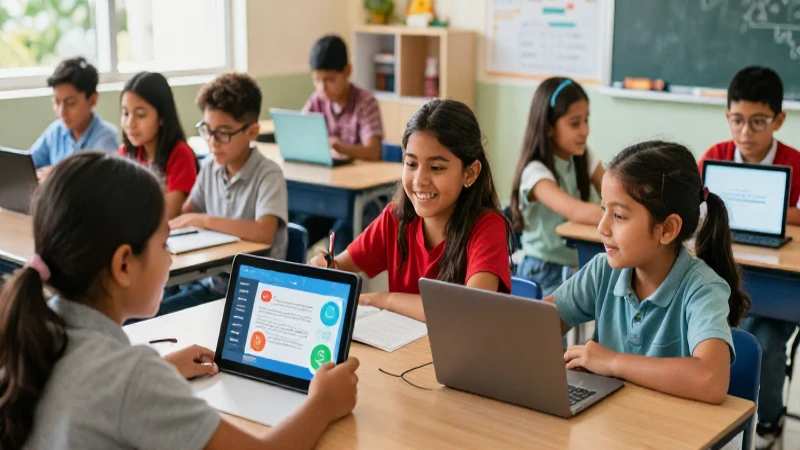 Alumnos mexicanos aprenden felices con tecnología