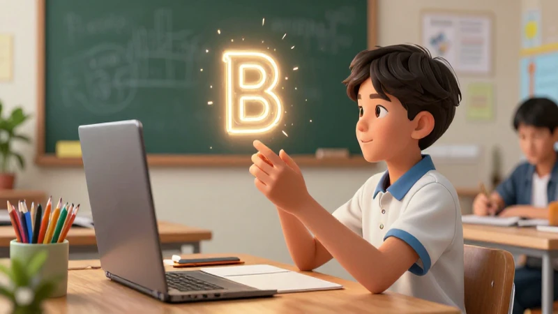 La B: Reglas ortográficas y ejemplos claros para su uso 8 Estudiante moderno y enfocado bajo luz cinematográfica