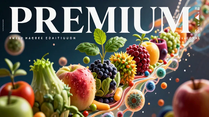 Secretos de la cadena alimentaria y su impacto en tu salud 3 Ilustración vibrante de nutrición y crecimiento saludable