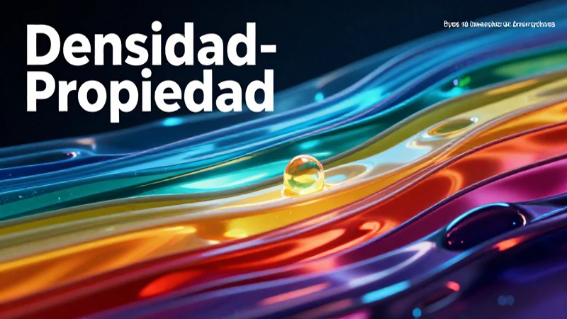 La clave de la relación densidad-propiedad: intensiva vs. extensiva 3 Entender la relación densidad-propiedad es crucial