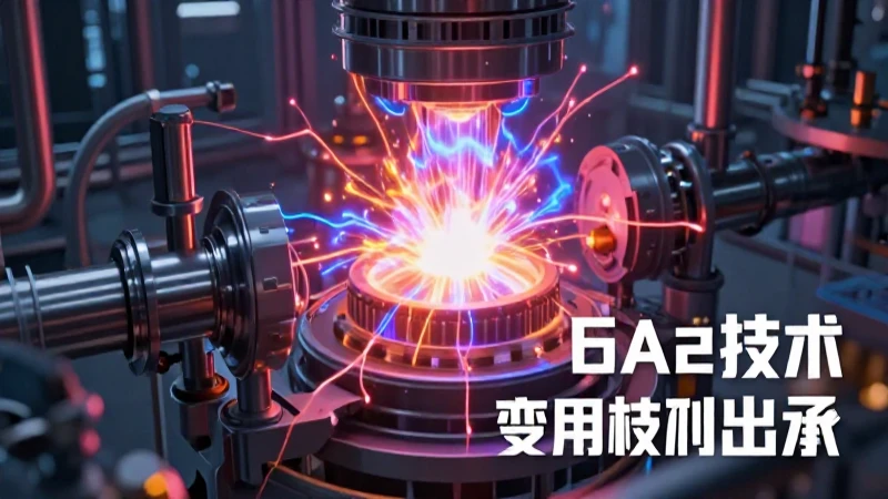 Core de plasma industrial futurista vibrante