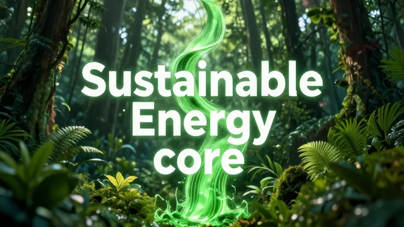 Energía verde vibrante en un bosque dinámico