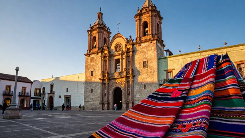 Oaxaca: arquitectura colonial vibrante al atardecer