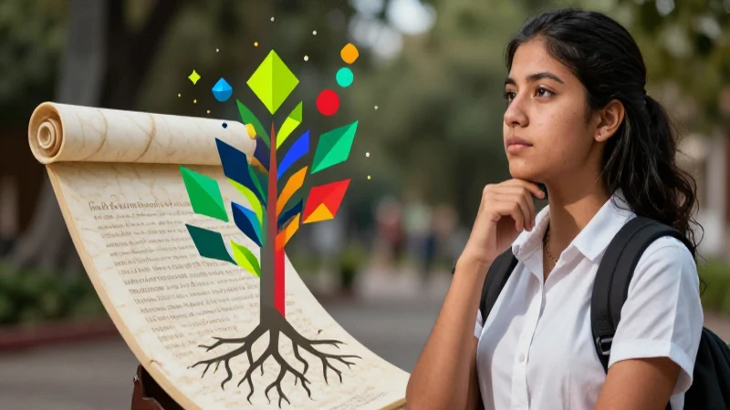 Realista ilustración de estudiante mexicano moderno