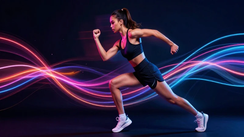 Joven dinámico en acción con energía vibrante