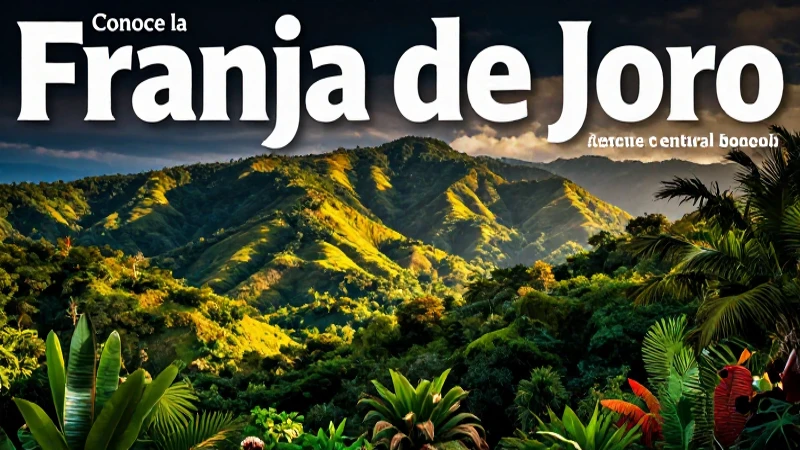 Conoce la Franja de Oro: tesoro cultural y natural 3 Vibrante belleza natural de la Franja de Oro