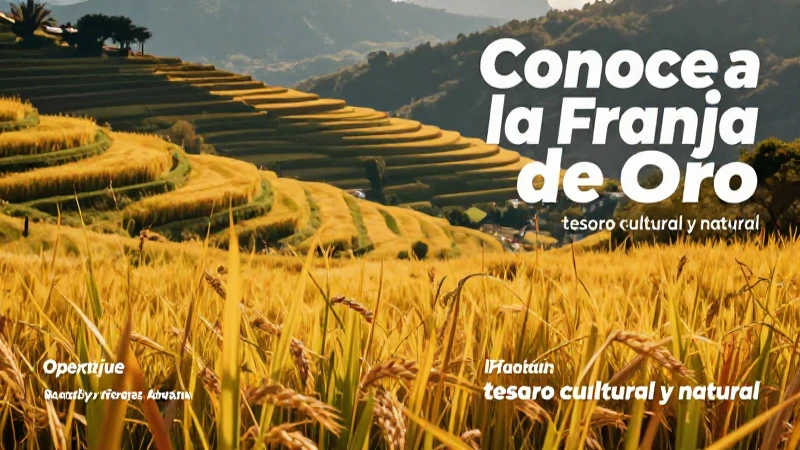 Conoce la Franja de Oro: tesoro cultural y natural 4 Imagen detallada del valioso valle dorado