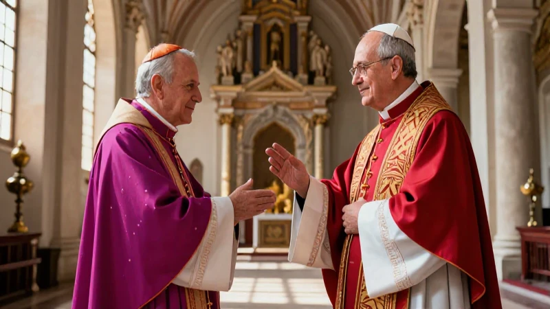 La iglesia católica y las élites: privilegios y alianzas 7 Clérigo católico moderno en impactante encuentro