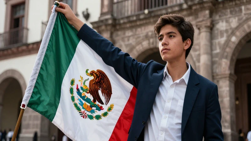 Estudiante mexicano representa la independencia moderna
