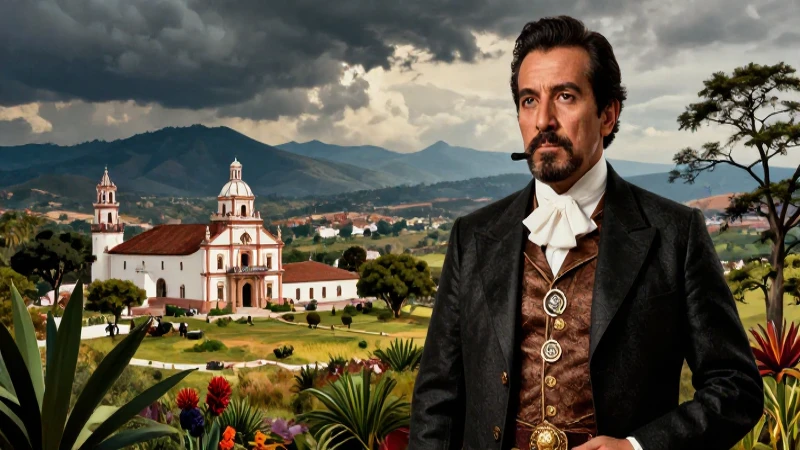 Ilustración de Iturbide y Guerrero en México