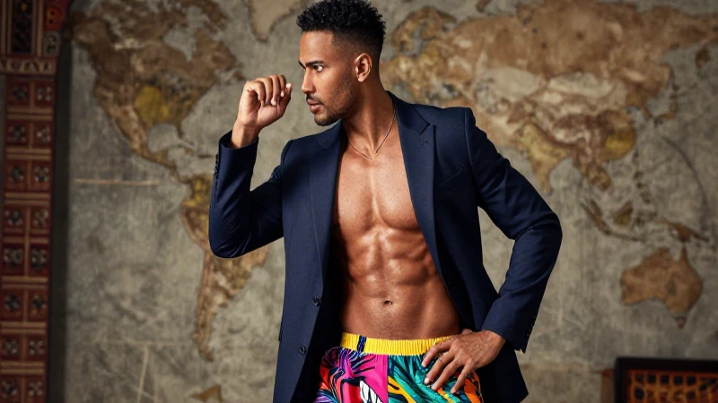 Influencia extranjera en moda y deporte: la revolución sorprendente 3 Modelo deportivo con alta moda y estilo vibrante