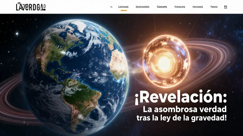 ¡Revelación: La asombrosa verdad tras la ley de la gravedad! 3 Portada épica sobre el secreto de la gravedad