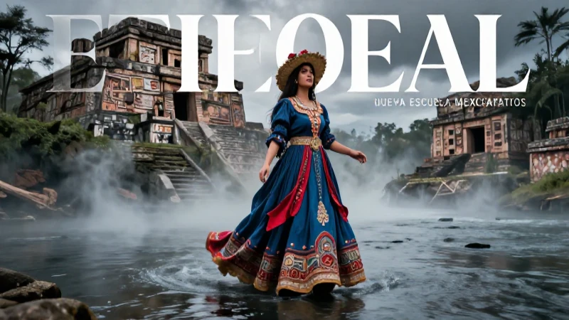 La Conoce leyenda de La Llorona: inspiración para tus escritos 4 Llorona etérea en ruinas dramáticas mesoamericanas