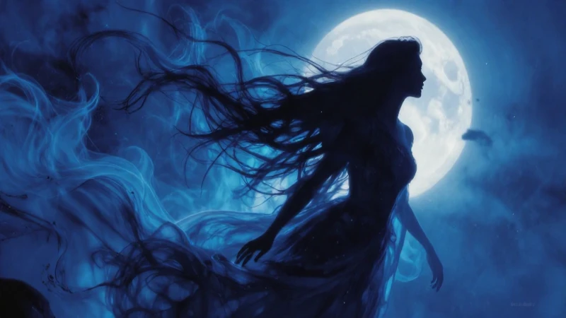 La Conoce leyenda de La Llorona: inspiración para tus escritos 5 Ilustración mística y dramática de La Llorona