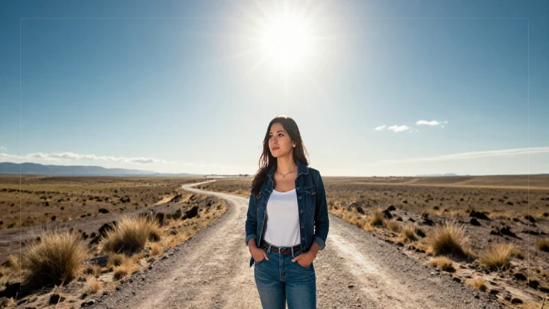 Estudiante mexicano en paisaje cinematográfico