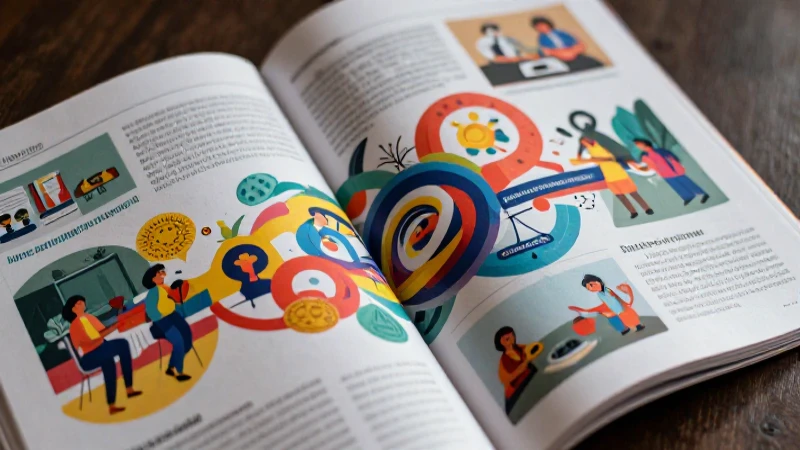 Ilustración moderna educativa sobre narrativa