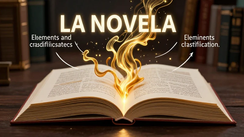 Elementos clave de la novela y su clasificación