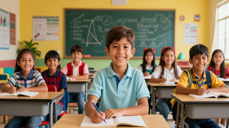 Clase mexicana vibrante en revista educativa