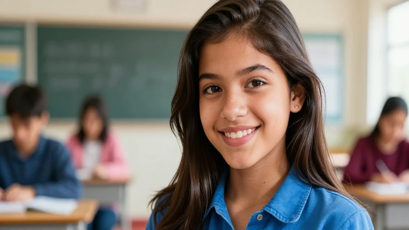 Superando las desventajas de la nueva escuela mexicana 4 Estudiante mexicano confiado, estilo vibrante y profesional
