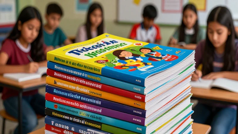 Libros de texto esenciales para el éxito educativo en la nueva escuela mexicana 3 Estudiante mexicano estudiando con libros vibrantes