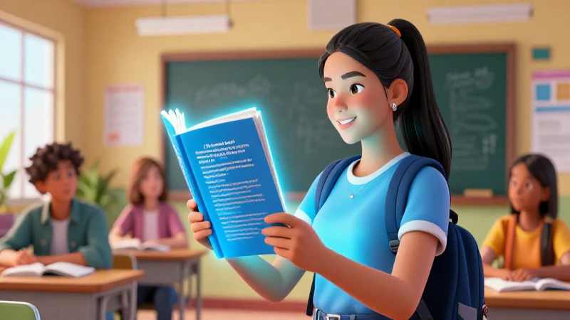 Estudiante mexicano ilustrando un libro digital moderno