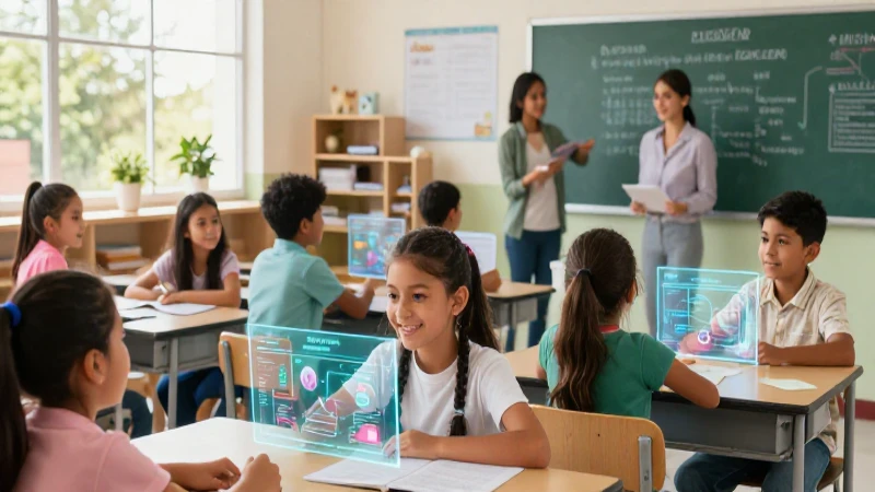 Revoluciona tu enseñanza en México con programas educativos innovadores 4 Clase de arte moderna con holograma y estudiantes felices