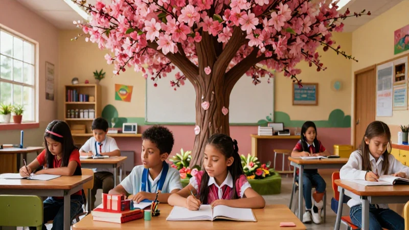 Revoluciona la educación en México: nueva escuela primaria con excelencia académica garantizada 5 Estudiantes mexicanos y el árbol del saber