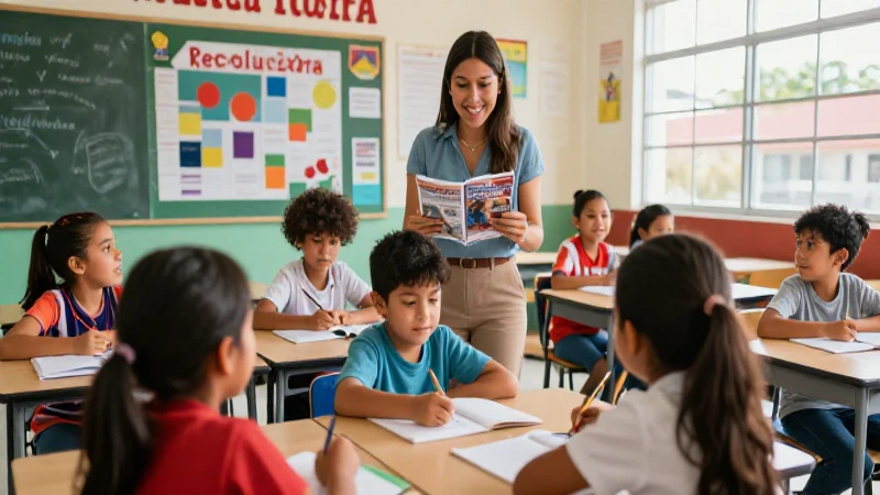 Revoluciona la educación en México: nueva escuela primaria con excelencia académica garantizada 3 Clase moderna mexicana: aprendizaje feliz y dinámico
