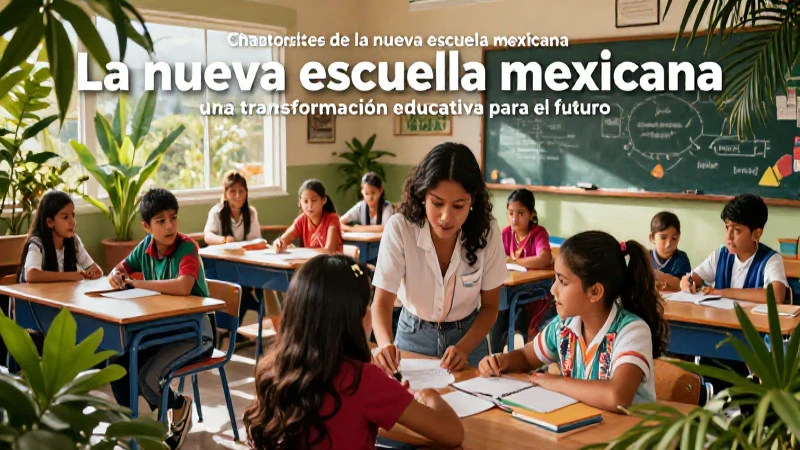 La nueva escuela mexicana: una transformación educativa para el futuro 3 Niños mexicanos colaboran en una nueva escuela vibrante