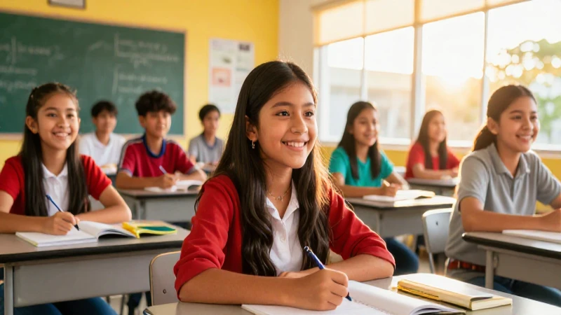La nueva escuela mexicana: una transformación educativa para el futuro 4 Estudiantes mexicanos son el foco de luz brillante