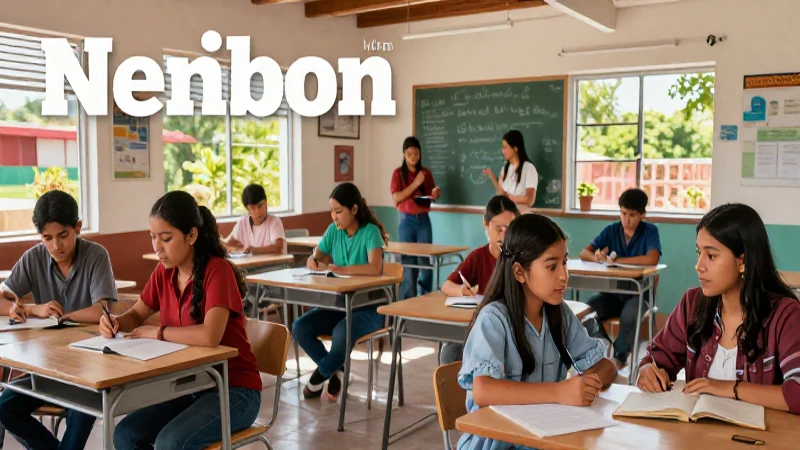 Clase rural vibrante con diversidad mexicana y luz moderna