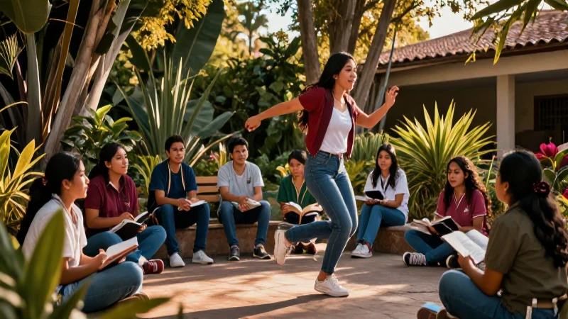 Nueva escuela mexicana: Explorando las epistemologías del sur 4 Estudiantes mexicanos aprendiendo con luz cinematográfica
